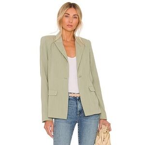 Lovers + Friends from REVOLVE Roxanne Blazer in Fern Sage Green